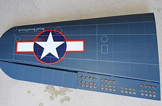 Left top of outer wing panel.