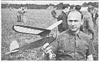 Name: 31Maraget.jpg
Views: 79
Size: 95.2 KB
Description: Maraget with his 0.7cc diesel powered pylon model at the 1946 Eaton Bray International Week.
(Aeromodeller Nov. 1946 article)