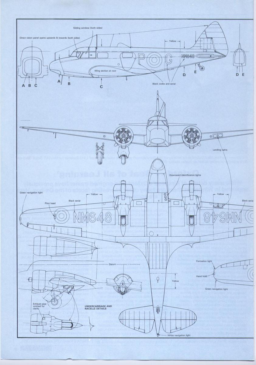 Airspeed Oxford drawings - Aircraft WWII - Britmodeller.com