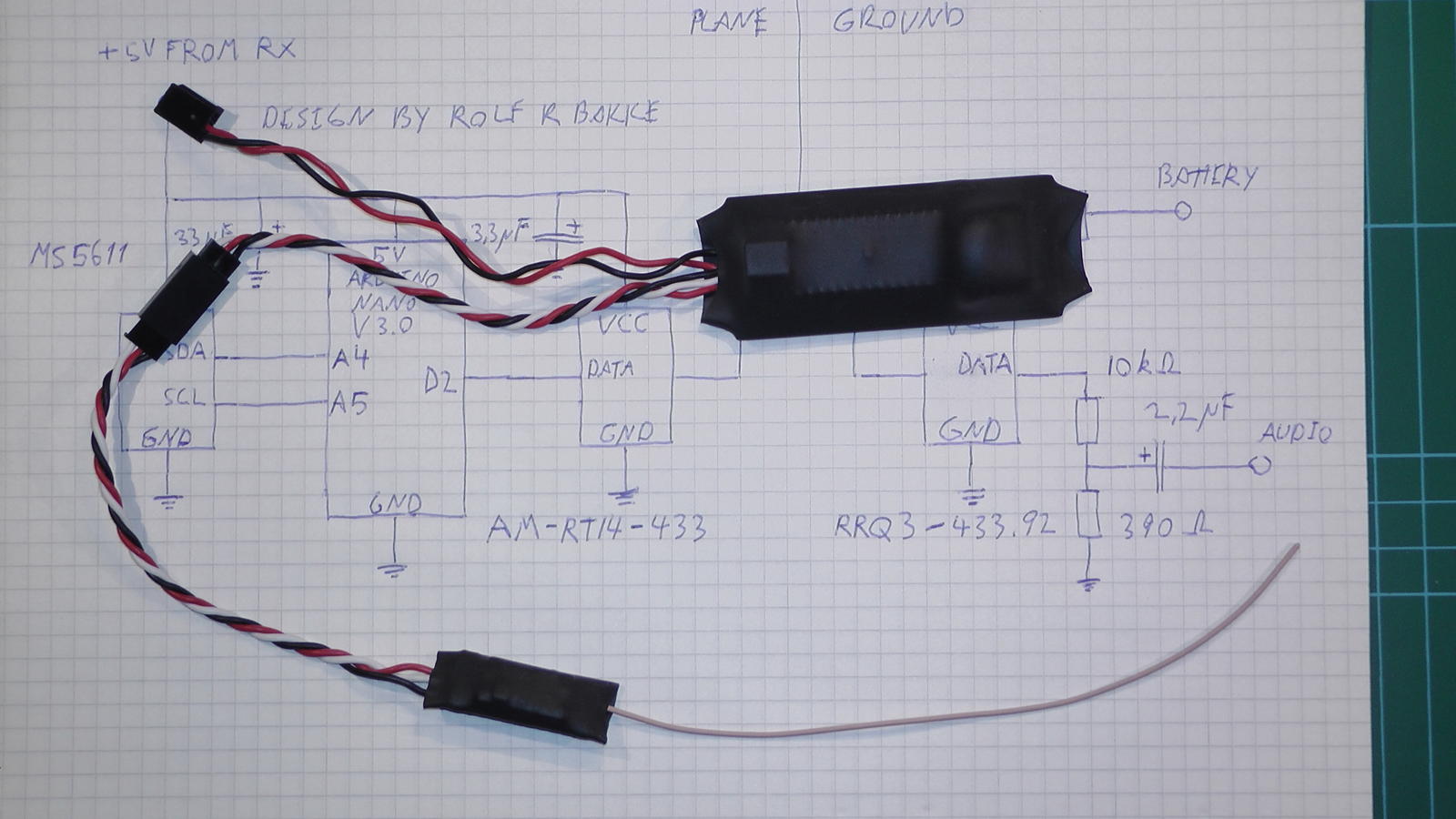 DIY simple and inexpensive Arduino-based sailplane variometer