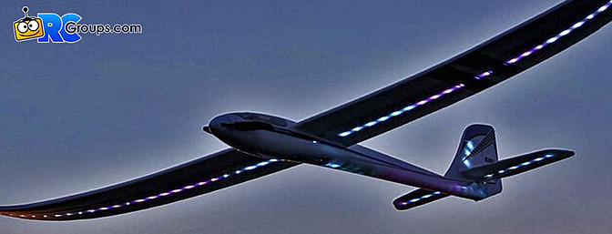 The NEW E-flite Night Radian 2.0m – Gliding Light, All Day and All Night!