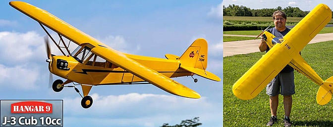 The ALL-NEW Hangar 9 J-3 Cub 10cc 82.5"