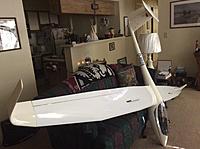 Name: image.jpg
Views: 161
Size: 306.1 KB
Description: This model is an HF original with glass fuse, rudder, and stab, and very tough obechi sheeted foam cored wings; I think they have fiber glass between the foam and sheeting.