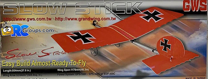 slow stick rc plane for sale