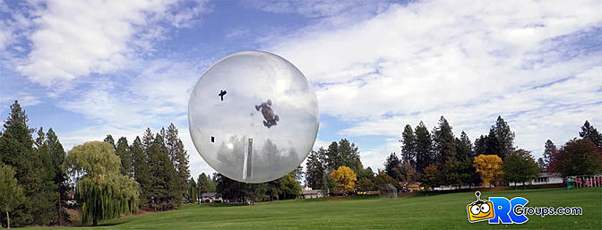 How High Can You Bounce an RC Truck Inside a Giant Bubble Zorb Ball?
