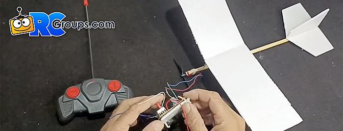 Micro RC Plane Made from Stryofoam To-Go-Boxes
