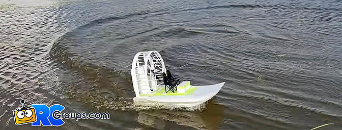 3D Printed RC Air Boat /Swamp Boat