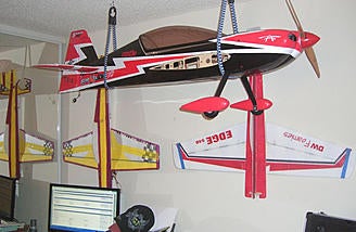 storing rc planes in garage