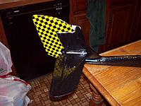 Name: Radian Pro Tail.jpg
Views: 311
Size: 247.8 KB
Description: Black and Yellow checks for rudder, black Econocoat for vertical and hoizontal stabs, and tail.