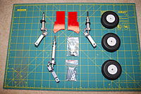 Name: DSC_9242.jpg
Views: 986
Size: 684.3 KB
Description: Included Struts wheels and gear doors.
The Phoenix website is now showing a set of Etracts. The dimensions for the main gear mounting flanges is 48 mm long and 44 mm wide