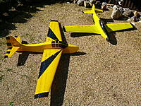 Name: P1120317.jpg
Views: 293
Size: 110.0 KB
Description: I previously built the LEG 48" P-51 for comparison. My wife calls them the bananas!