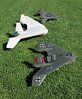 Name: IMG_2978 (2) (1063x1280).jpg
Views: 311
Size: 1.14 MB
Description: Zeta Science Horten BV-38 Flying Wings with Sperling234's scratch built Raiders Wing.