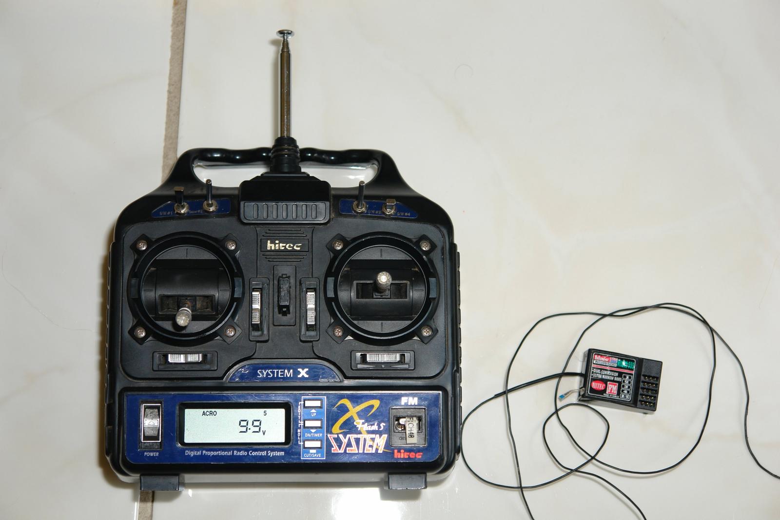 Hitec Flash 5x 72mhz computer radio + 555 receiver 40 shipped RC Groups