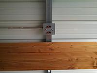 Name: solar pic 3.jpg
Views: 170
Size: 16.0 KB
Description: We used 2'x8' ten foot long boards with 16"x18" heavy duty shelf brackets from Home Depo to make a 20' foot long shelf.