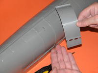 Name: DSCN0189.jpg
Views: 934
Size: 44.4 KB
Description: plate sections fit into one side of the assembled hull to cover over the screw fastener wells. Good design here -- the plates acted as union doublers and also hid the fastener holes. Neat.