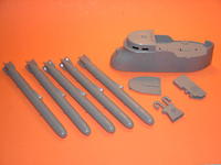 Name: DSCN0019.jpg
Views: 914
Size: 45.3 KB
Description: Kaiten torpedoes, sail and shears glued together. Extremely good fit -- very little shaving, filling, and putty work needed later.