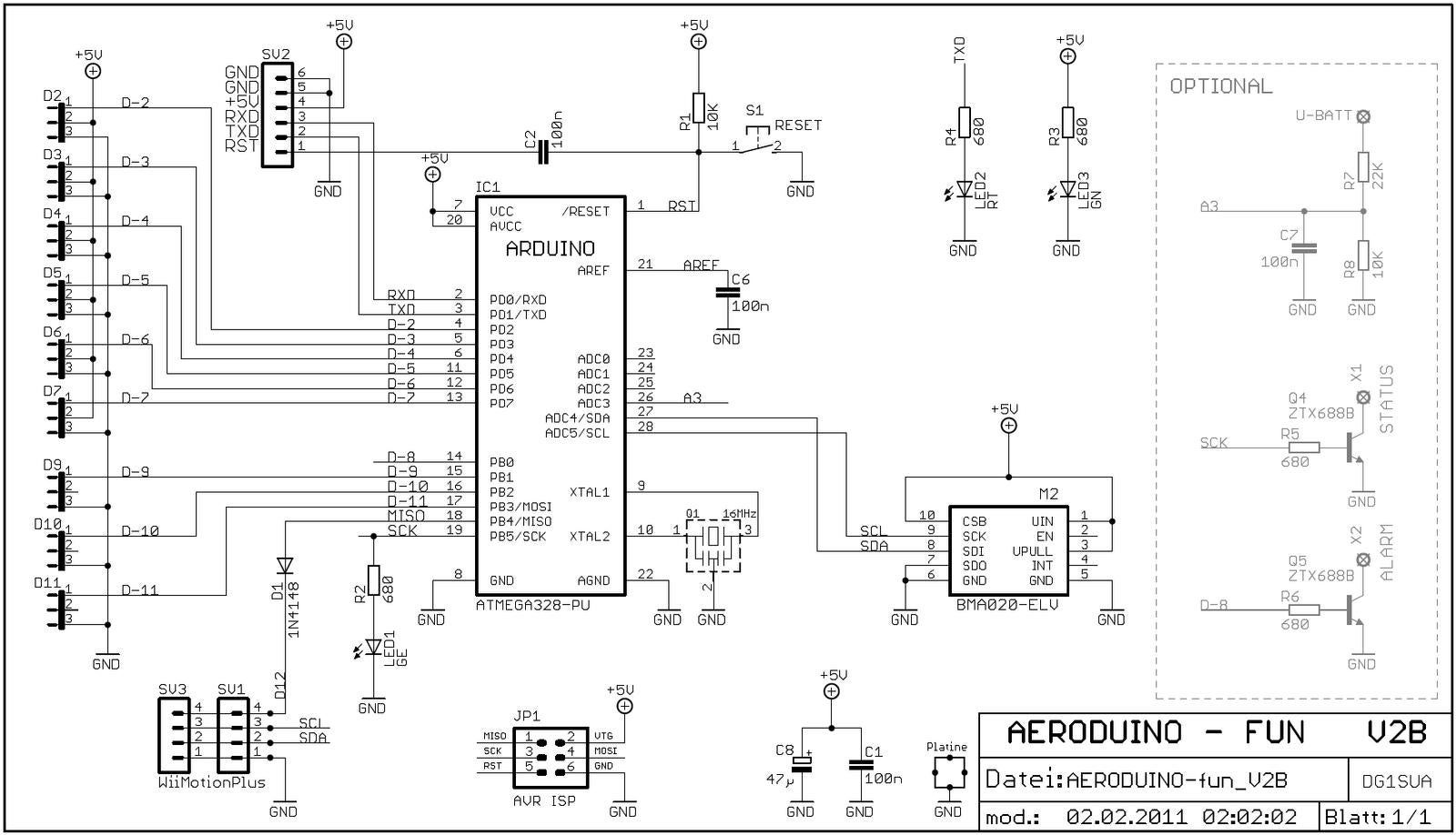 Arduino pro mini схема