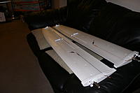 Name: P1010002.jpg
Views: 205
Size: 99.3 KB
Description: Wing roots and wiring/servos installed, showing the wing skids