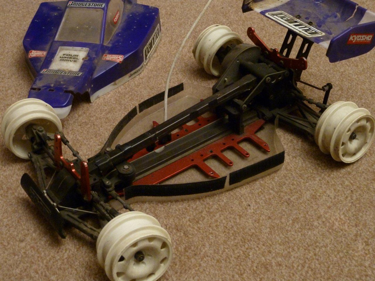 TBG MID BODY FOR KYOSHO SWB TURBO OPTIMA MID SE BODY AND WING 