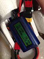 Name: IMG_3356.jpg
Views: 109
Size: 97.4 KB
Description: This is a shot at max power with a charged 2100 mAh 35C Turnigy lipo: 173W @ 16.65A and 10.4V (with APC 6x4E prop)