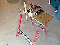 Name: IMG_3615.jpg
Views: 297
Size: 162.6 KB
Description: Using a scrap piece of lumber and some other random stuff, I converted my portable work bench into a portable electric motor test stand.