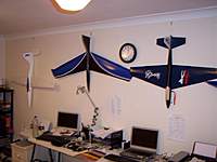 Name: UK Air Force 1b.jpg
Views: 280
Size: 135.0 KB
Description: L to R, my Jart LT, Tucano TR-60, Mini SR-7 by Mark Grand, on the wall of my flat in Brighton, 2009