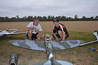 Name: DSC_0052.jpg
Views: 260
Size: 681.8 KB
Description: Paul Gordon-Brander helps Anthony Thomson set up his Mk IX Spitfire.