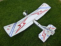 Name: P1000503.jpg
Views: 1026
Size: 305.9 KB
Description: Polyhedral wing on 68" Storm Chaser with a pod mounted motor.  This is my favorite Storm Chaser configuration.