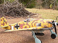 Name: P1050822.JPG
Views: 111
Size: 1.14 MB
Description: FMS 190 painted as fighter bomber, Italy, 1944? Bomb drop works.