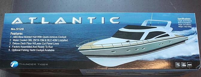 The box has a nice picture of the Atlantic Motor Yacht.