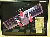 Name: IMG_2547[1].jpg
Views: 239
Size: 579.9 KB
Description: This was James Mears 1960 Slingshot. It had adiamond airfoil and a 39" wingspan. Its powered by a Johnson 35 CS. This was a great, simple combat plane to build. This one also use the baby pacifier fuel system that was new at the time.