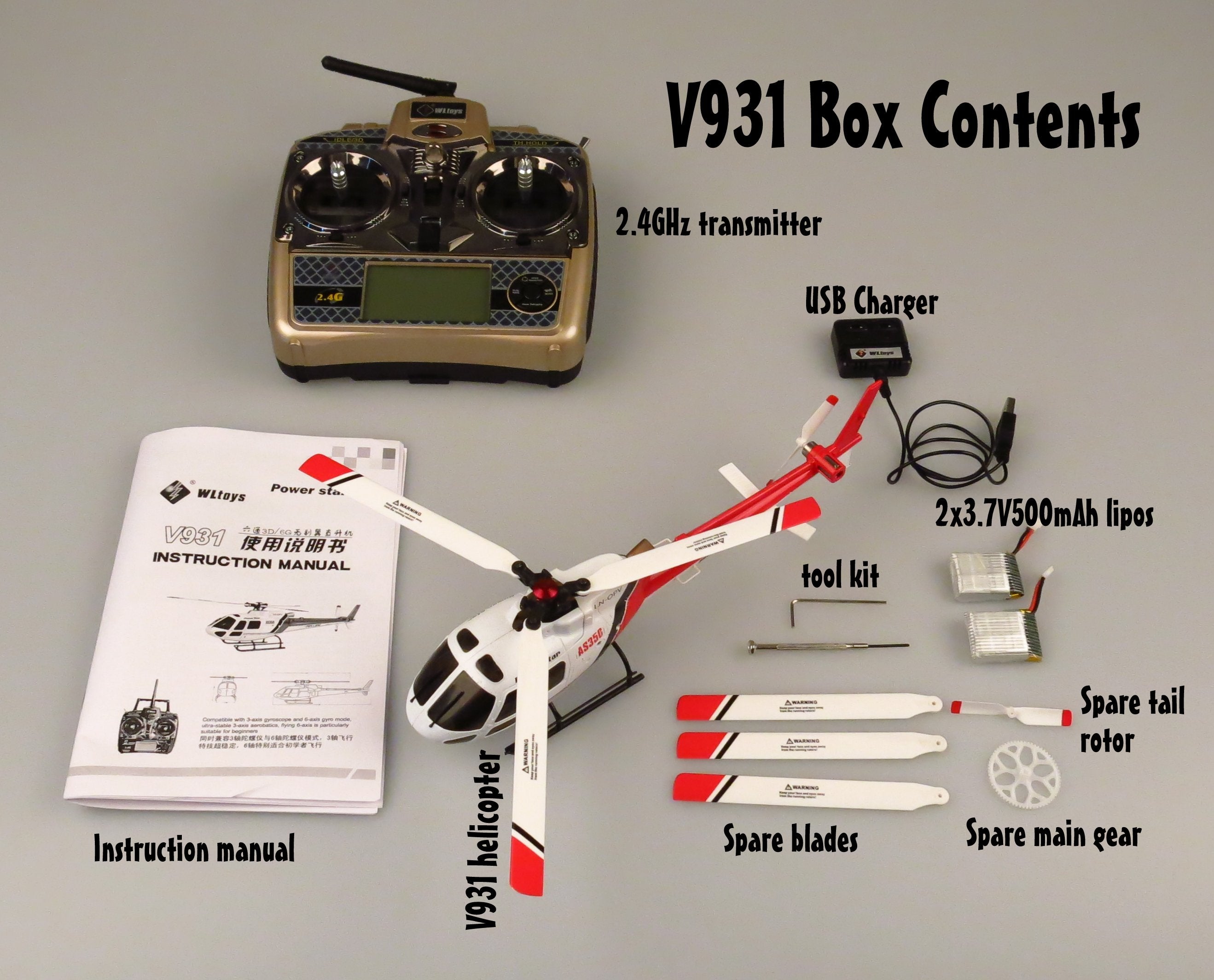 The WLToys V931 (AS350 scale heli) review - RC Groups