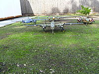 Name: P1050061.jpg
Views: 325
Size: 1.21 MB
Description: All of the B-25s have my new modified nose gear with Karltrek's oleo mod. Much more reliable and makes for great ground handling.