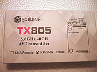 Mini Review Eachine Tx805 5 8g 40ch 25 200 600 800mw Fpv