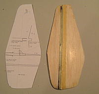 Name: IMG_3882.jpg
Views: 692
Size: 148.9 KB
Description: I started with the vertical stab/rudder since I had not bagged before.  I didn't have a foam core so I built this from very light 3/16" balsa with an Aramid hinge.  The finish is not excellent.