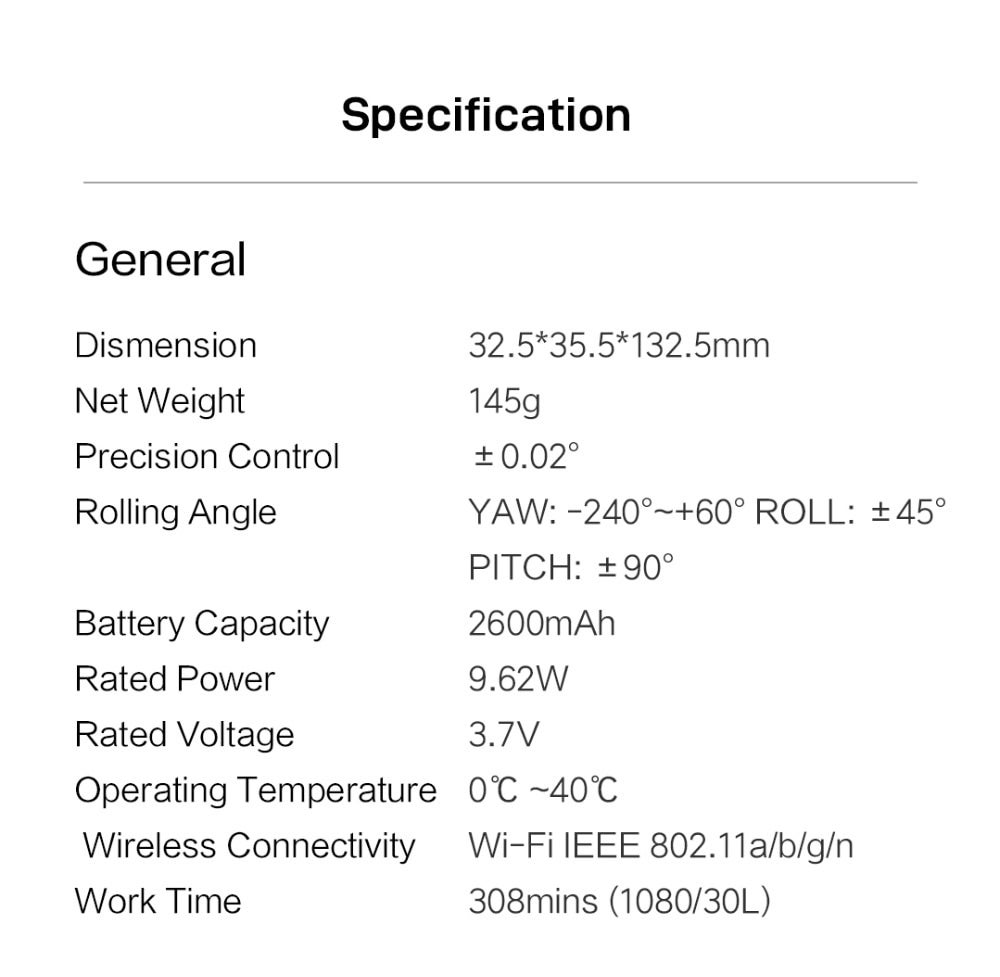 fimi palm specs