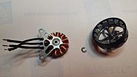 Name: 20140921_121244 (3200x1800).jpg
Views: 331
Size: 276.6 KB
Description: Disassembled motor.  Originally the motor had three spokes.  One spoke is missing and one of the two remaining is cracked.