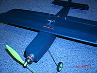 Name: GEDC0226.jpg
Views: 229
Size: 98.1 KB
Description: This plane has a Towerpro  1750 KV motor I always try to put a label on my motors showing the KV so I will have an idea what kind of prop to use. I also label my planes. My Tracker III stores 99 models.