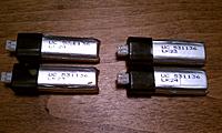 Name: Batteries.jpg
Views: 121
Size: 165.7 KB
Description: V911 on left.  H911 on right