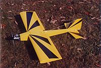 Name: Lanier Fun Fly 40-1.jpg
Views: 261
Size: 266.0 KB
Description: A Lanier Fun Fly 40 ARF I built & flew in 1991.  This was my 4th ARF and a lot of fun with a Supertigre 40 on a tuned pipe.
I painted the plane with Pactra Polyurethane & trimmed with monokote adhesive film.