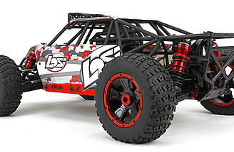 The molded roll cage and body panels are removable.