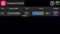 Name: 20180728_210201.jpg
Views: 50
Size: 19.3 KB
Description: Create a control switch and assign the throttle (ST1) to switch at 80%. This will cause the switch to engage when the throttle is moved 20%.