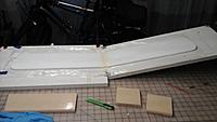 Name: Fastback wing on jig.jpg
Views: 358
Size: 452.9 KB
Description: Both wings were sanded to shape first, then joined over the spars on this simple jig.