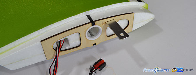 <b>Wing tab mounting hole elongated to fit.</b>
