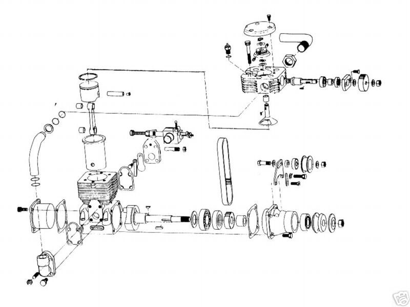 WEBRA T4-40 FOURSTROKE MODEL ENGINE TIMING BELT Reproduction