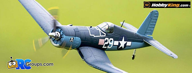 H-King (PNF) Chance Vought F4U Corsair 750mm (30") w/6 Axis ORX Flight Stabilizer