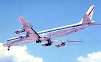 Name: DC8 UAL lod from below.jpg
Views: 480
Size: 63.3 KB
Description: The "Stretch 8" was the first "Jumbo Jet" seating 250 passengers and was longer than the DC-10 that came out almost 5 years later than this variant.  DC-8's, DC-10's, B-747's were the first "Heavy" jets.  Nick Williams.