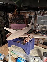 Name: IMG_0308.jpg
Views: 511
Size: 115.1 KB
Description: Wing is cover with 1/16 balsa
still have to plank the nacelles and ad trailing and leading edge