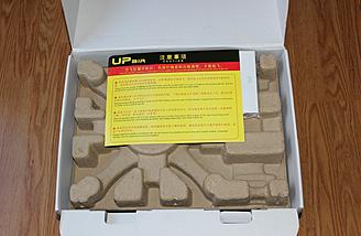 Under the lid is what might be presumed to be a safe operation warning list - in Chinese. The manuals, both in English and Chinese, can be seen peeking out from the right of the list.