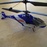 Overview of the wrecked Police Helicam obtained from Ground Control Hobbies.  The damage looks worse than it really is.